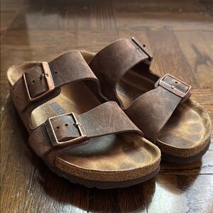 Birkenstock Arizona Soft Footbed (Habana Oiled Nubuck) - 38